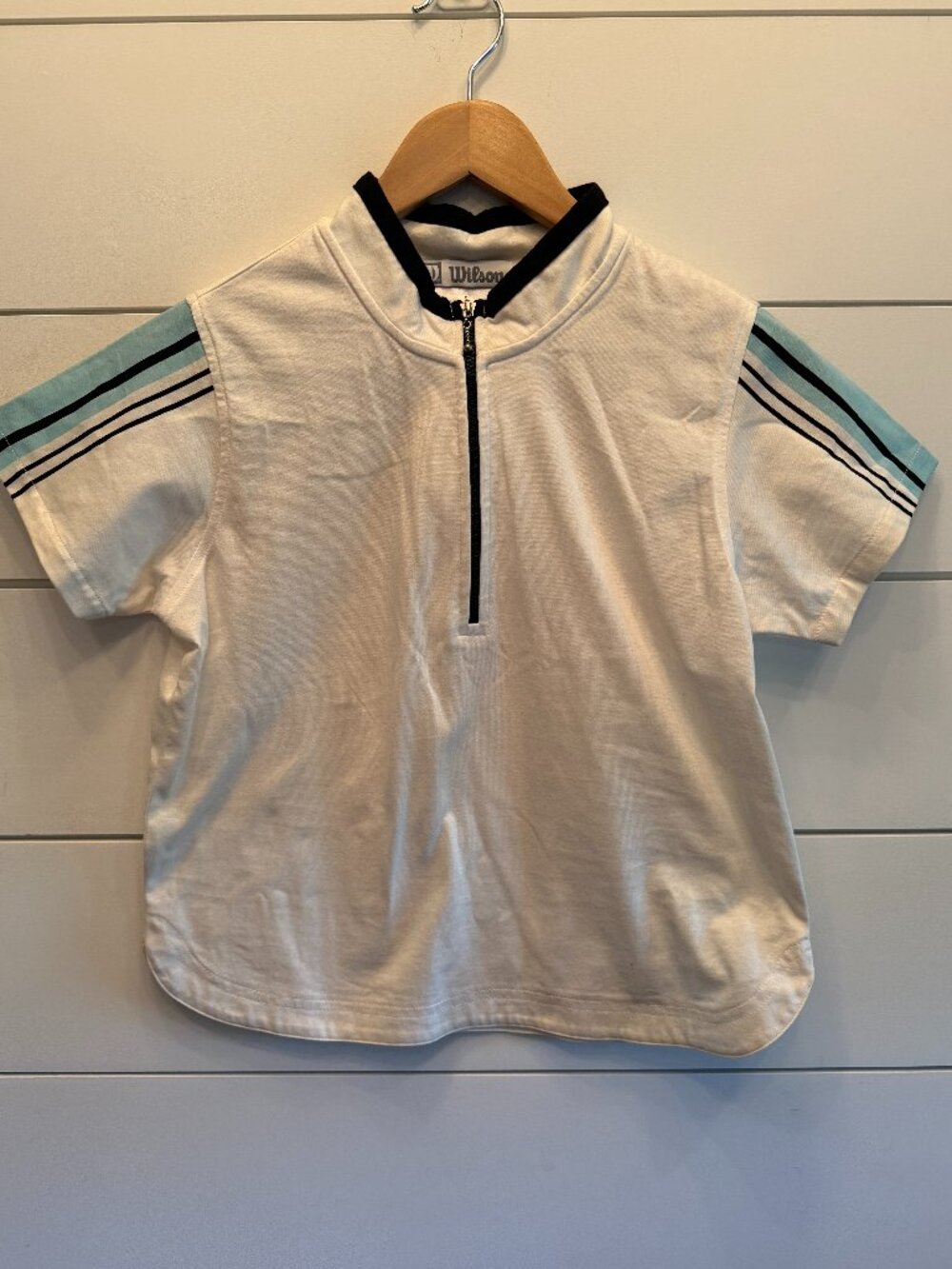 VINTAGE Wilson Tennis/Golf 1/4 Zip SS Top